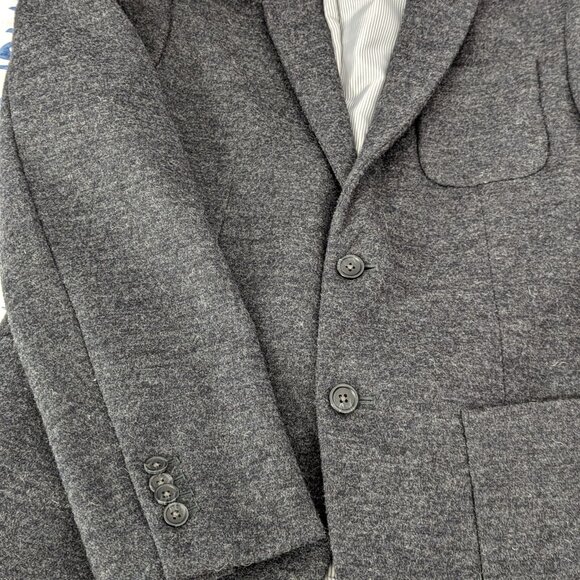 (NWOT) Banana Republic Tailored Slim Fit 40R Men's Med. Grey Wool Blend Jacket - Picture 3 of 15